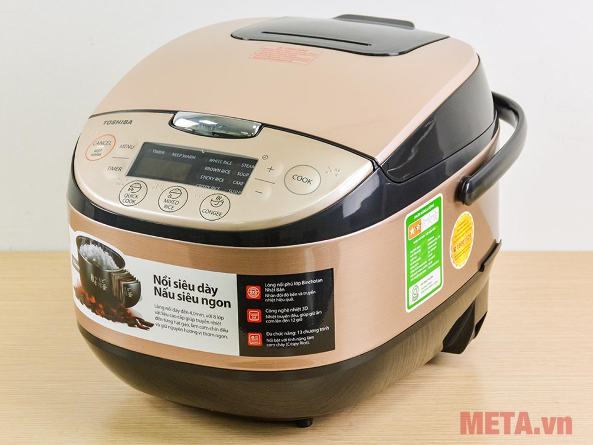 Lòng nồi 8 lớp với phủ Binchotan PFA.