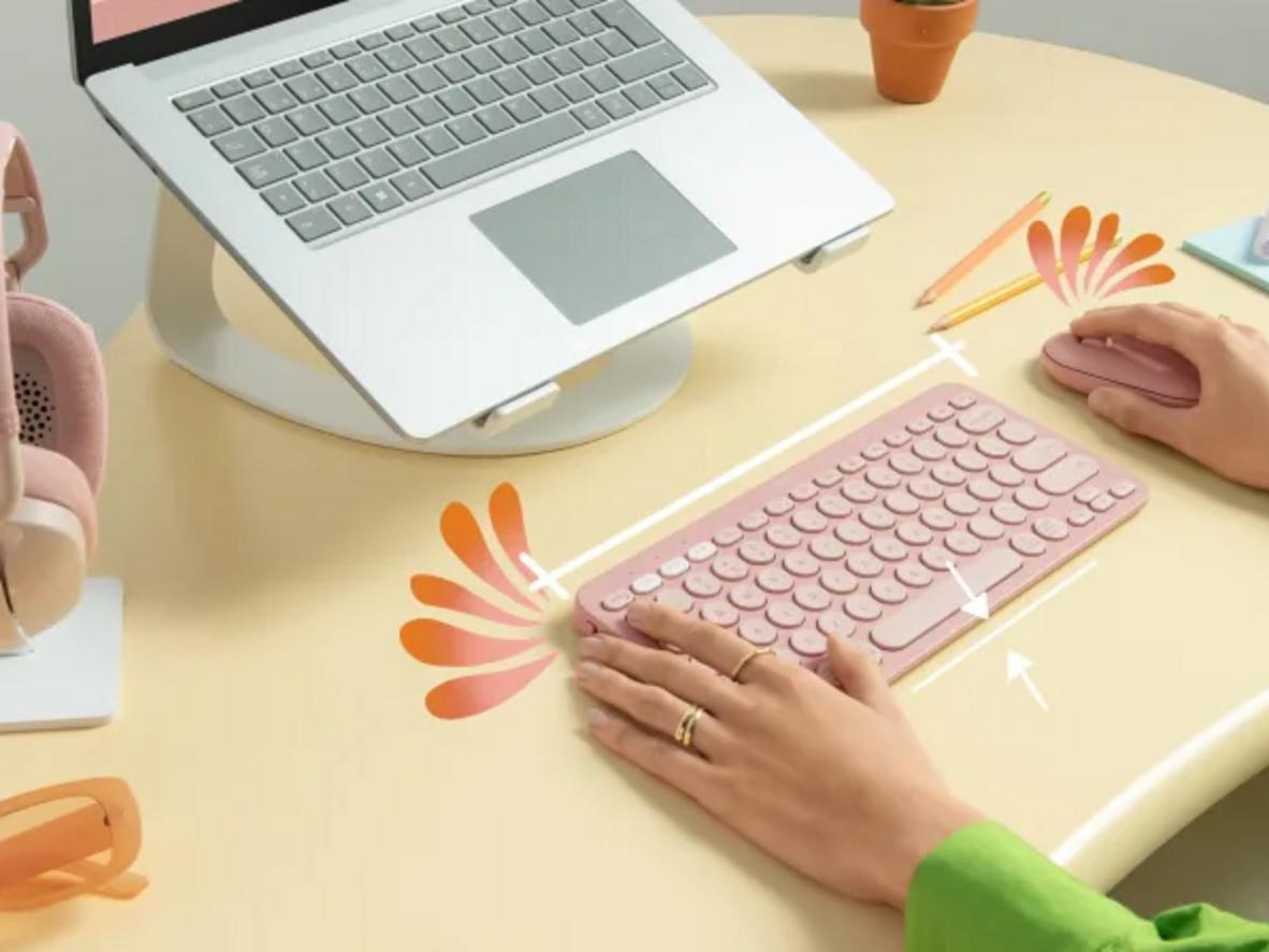 Phím low-profile & cơ chế scissor cho gõ êm