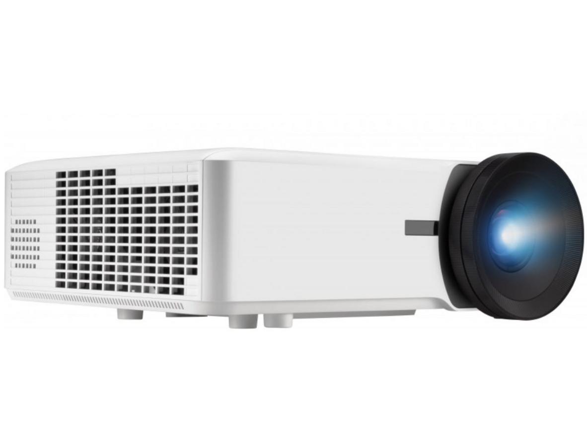 Laser Phosphor thế hệ 3 cho tuổi thọ lên tới 30.000 giờ. - Image prompt: Close-up of the projector lamp module with an overlay infographic showing '30,000h' and a savings icon.