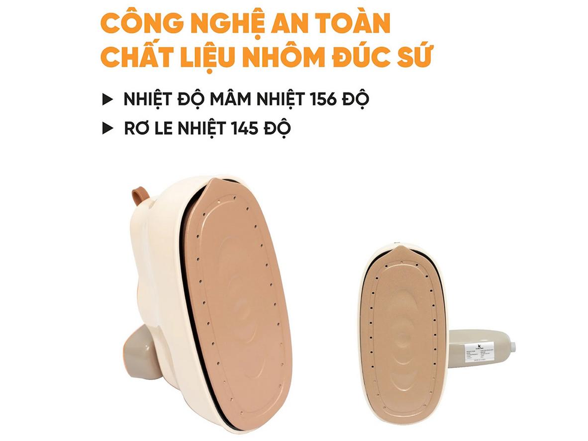 Công suất 1200W — ủi nhanh, cho kết quả tức thì