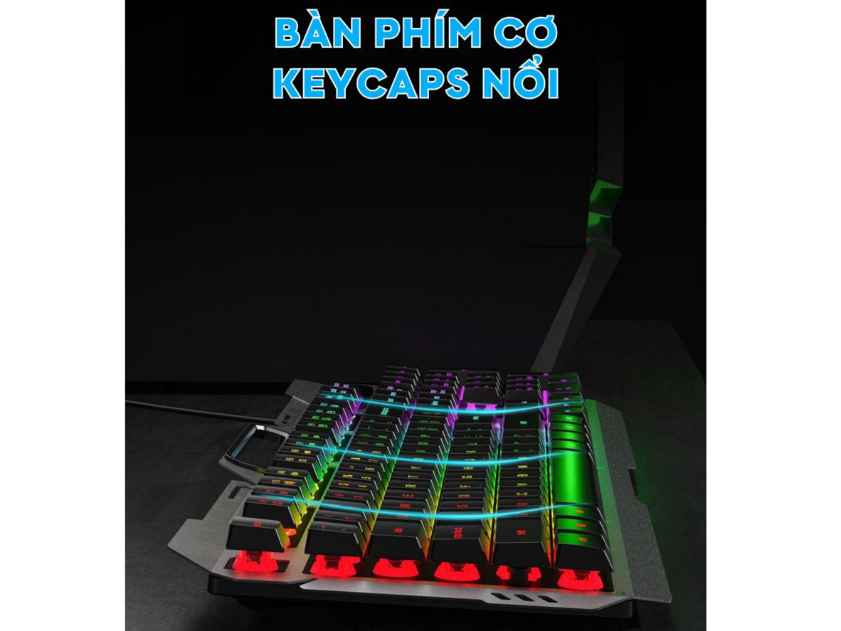 Kết nối USB 2.0, layout 104 phím và rãnh để điện thoại