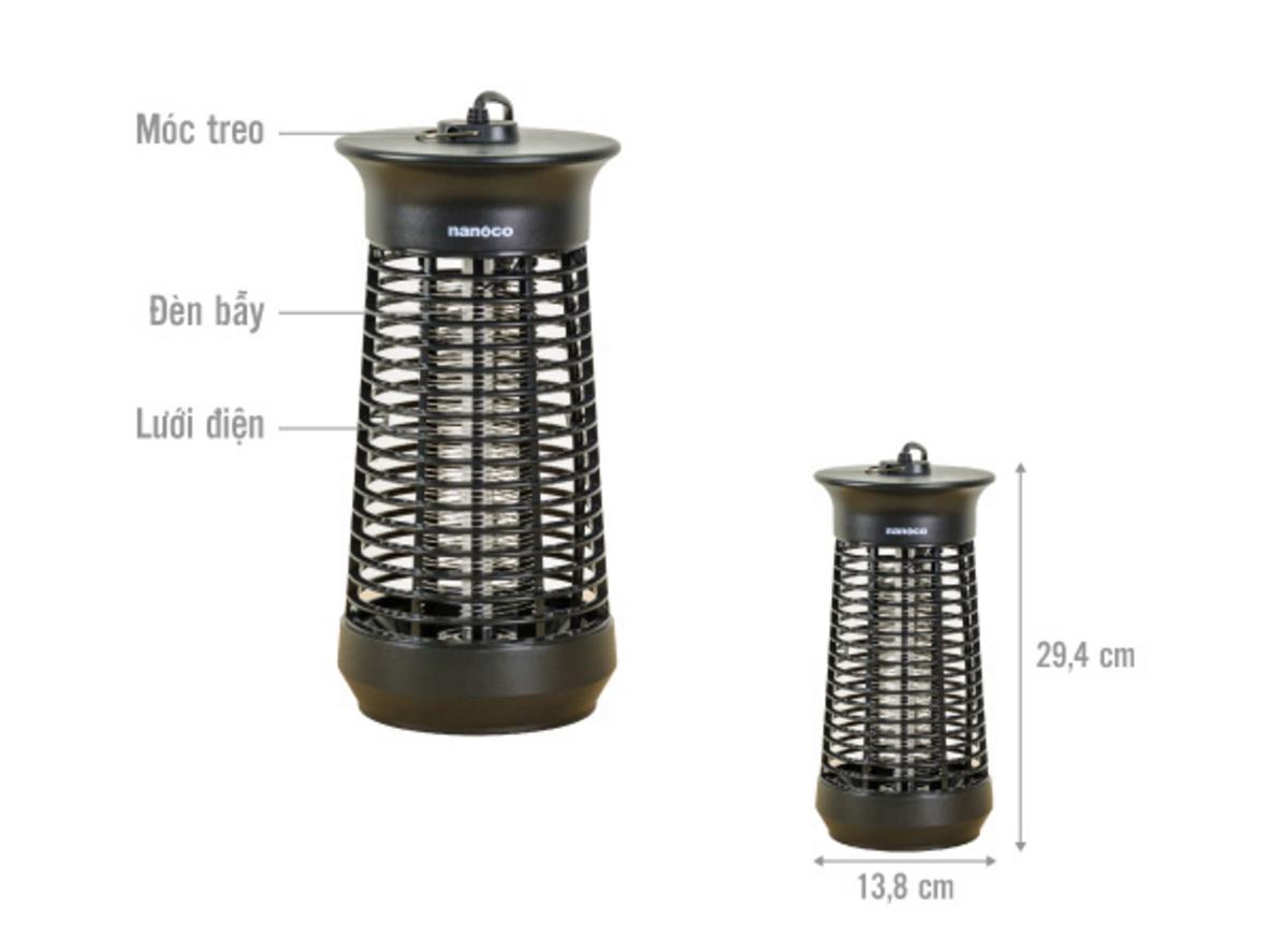 Bước sóng UV 365nm thu hút muỗi hiệu quả.