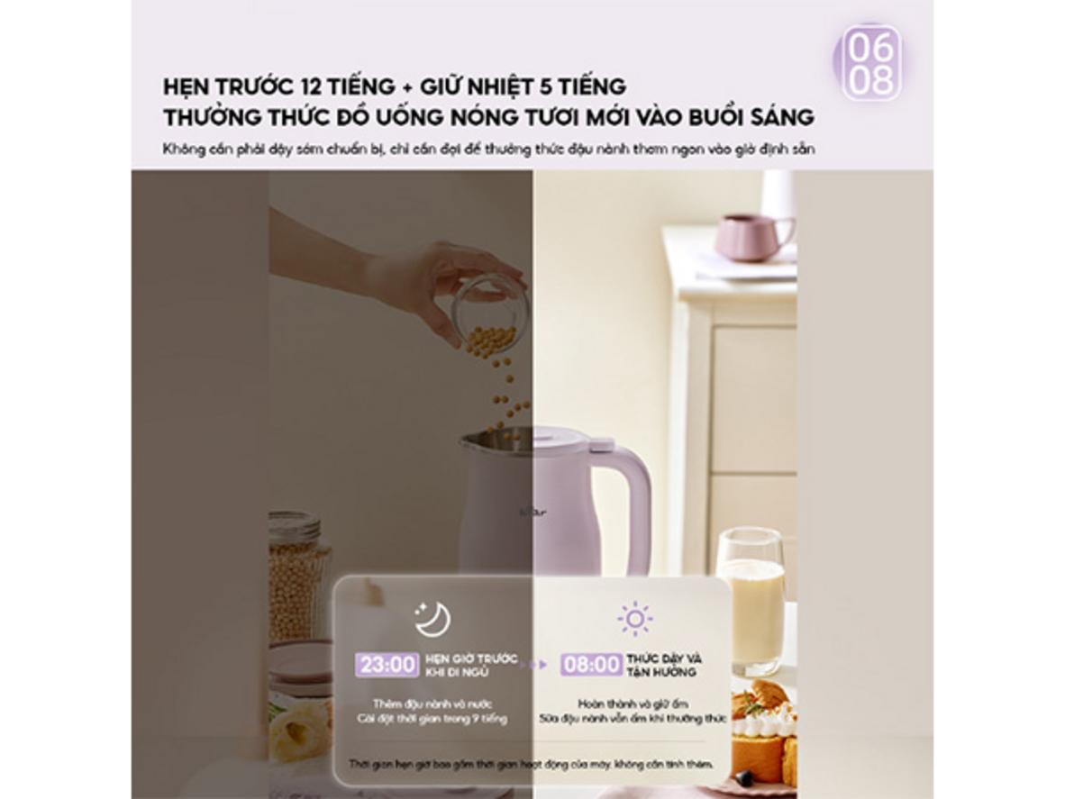 Vận hành êm & tính năng hẹn giờ, giữ ấm