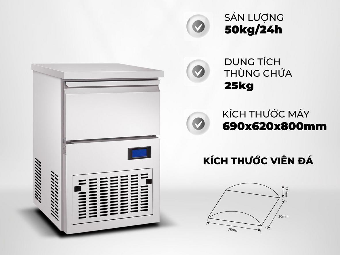 Viên đá bán nguyệt 38 x 30 x 13 mm - tan chậm, đẹp mắt