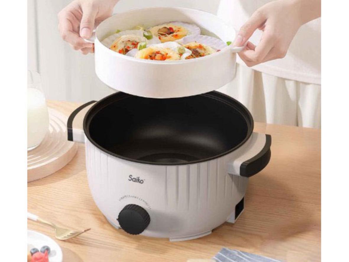 Vung kính cường lực và núm xoay tiện lợi