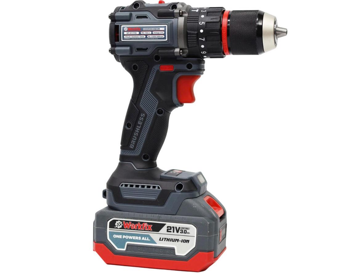 Đầu kẹp 13mm Autolock — thay mũi nhanh, kẹp chắc.