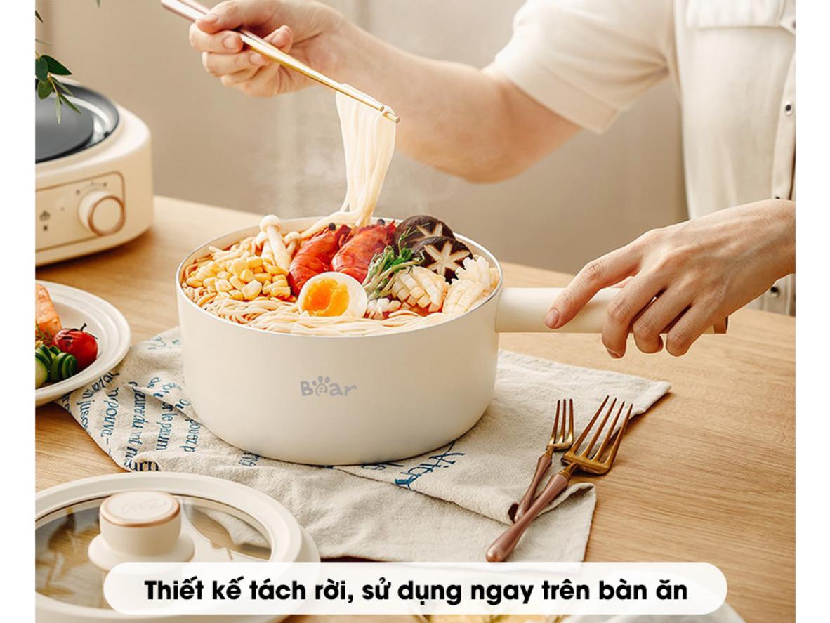 Xửng hấp inox 304 và thiết kế tách rời — tiện khi phục vụ
