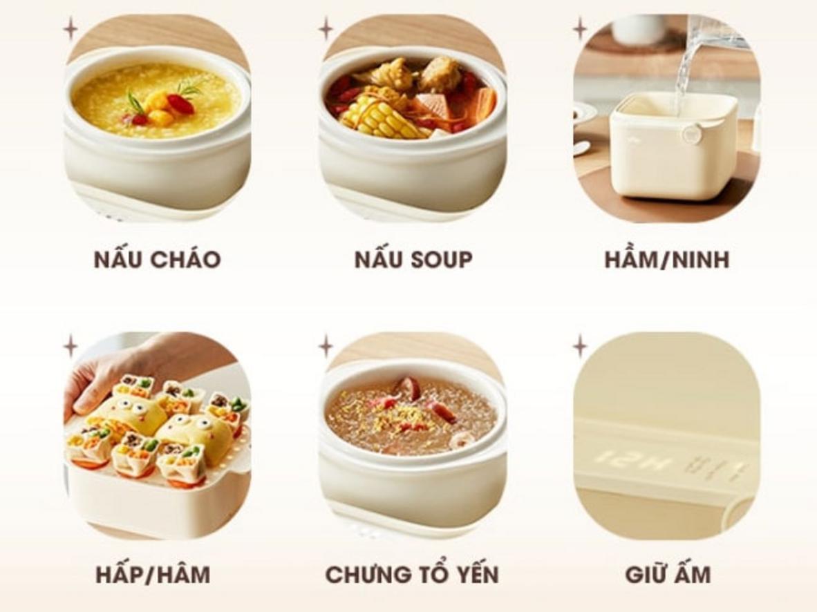 Xửng hấp ion bạc kèm theo - an toàn khi chưng yến