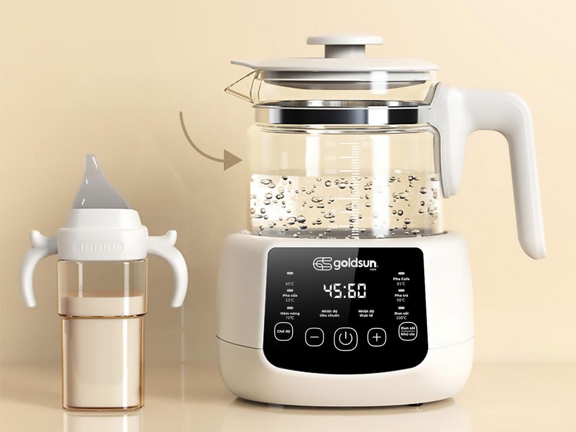 1.2 lít, 800W: gọn gàng mà vẫn đủ nhanh