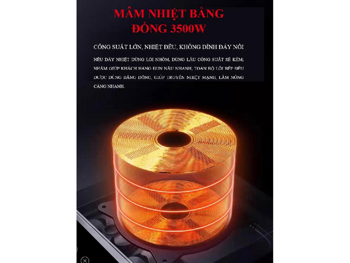 Điều chỉnh linh hoạt cho nhiều món nấu khác nhau.