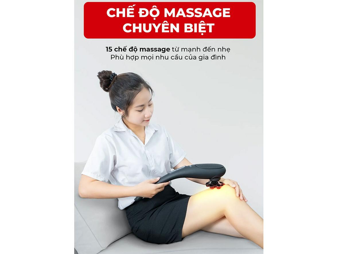15 chế độ massage linh hoạt trên Buheung MK-301.