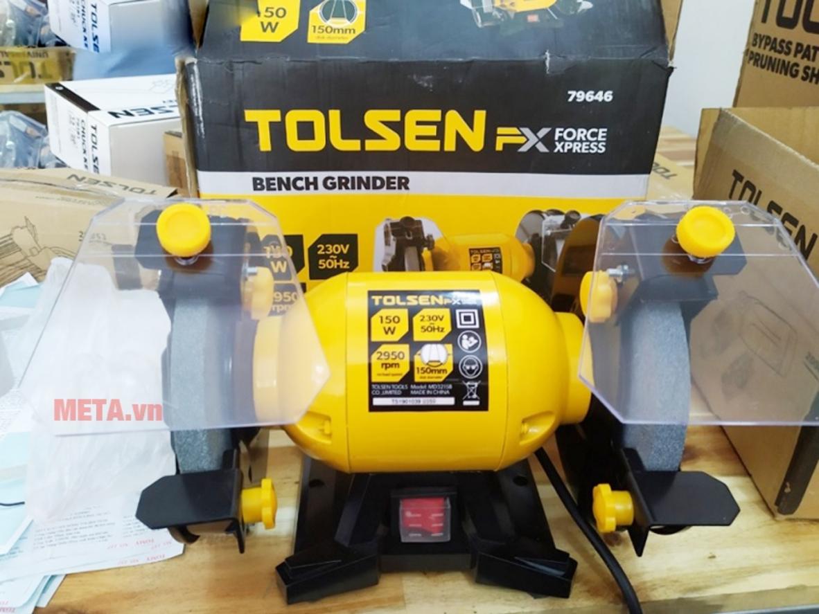 Công suất 150W phù hợp nhu cầu mài cơ bản
