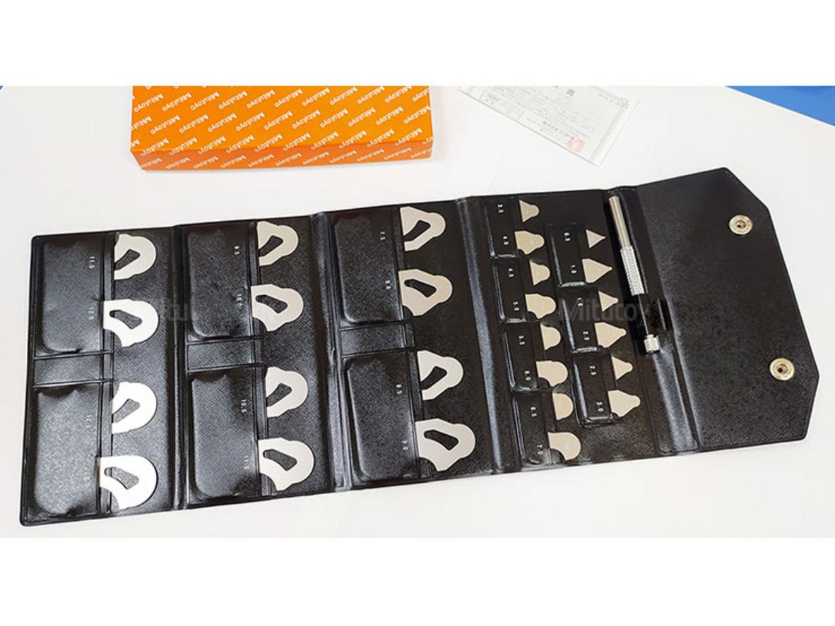 26 lá đo với dải 0.5–13 mm cho thao tác chọn nhanh.