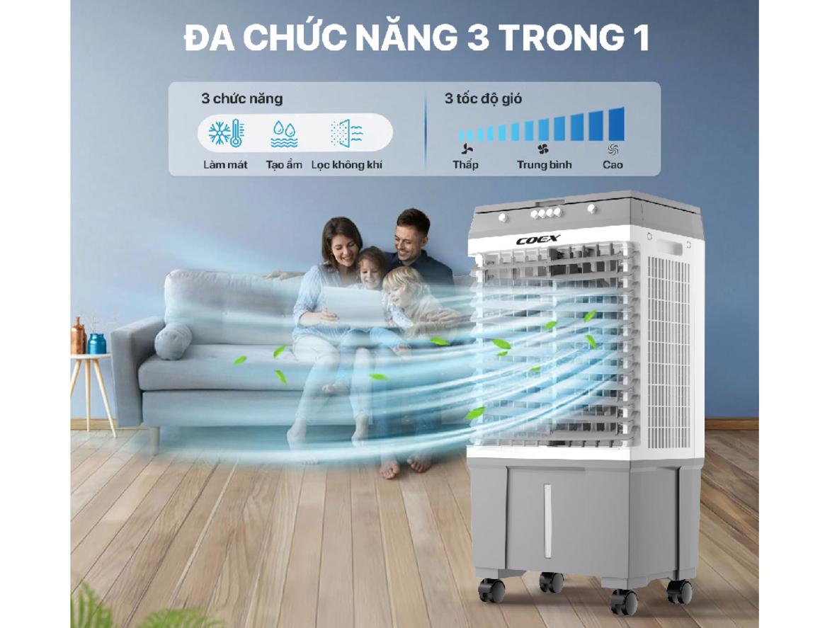 3 chức năng trong 1 mang lại sự tiện lợi cho gia đình.