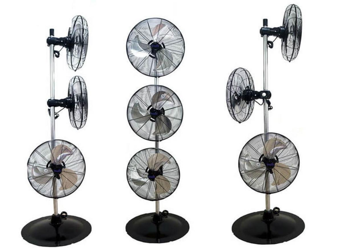 3 đầu quạt độc lập giúp làm mát đa hướng.