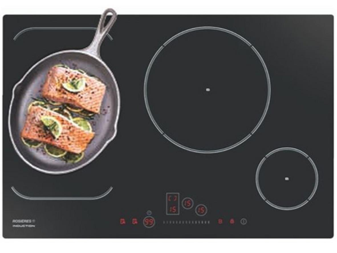 Ba vùng nấu mạnh mẽ với tổng công suất 7200W