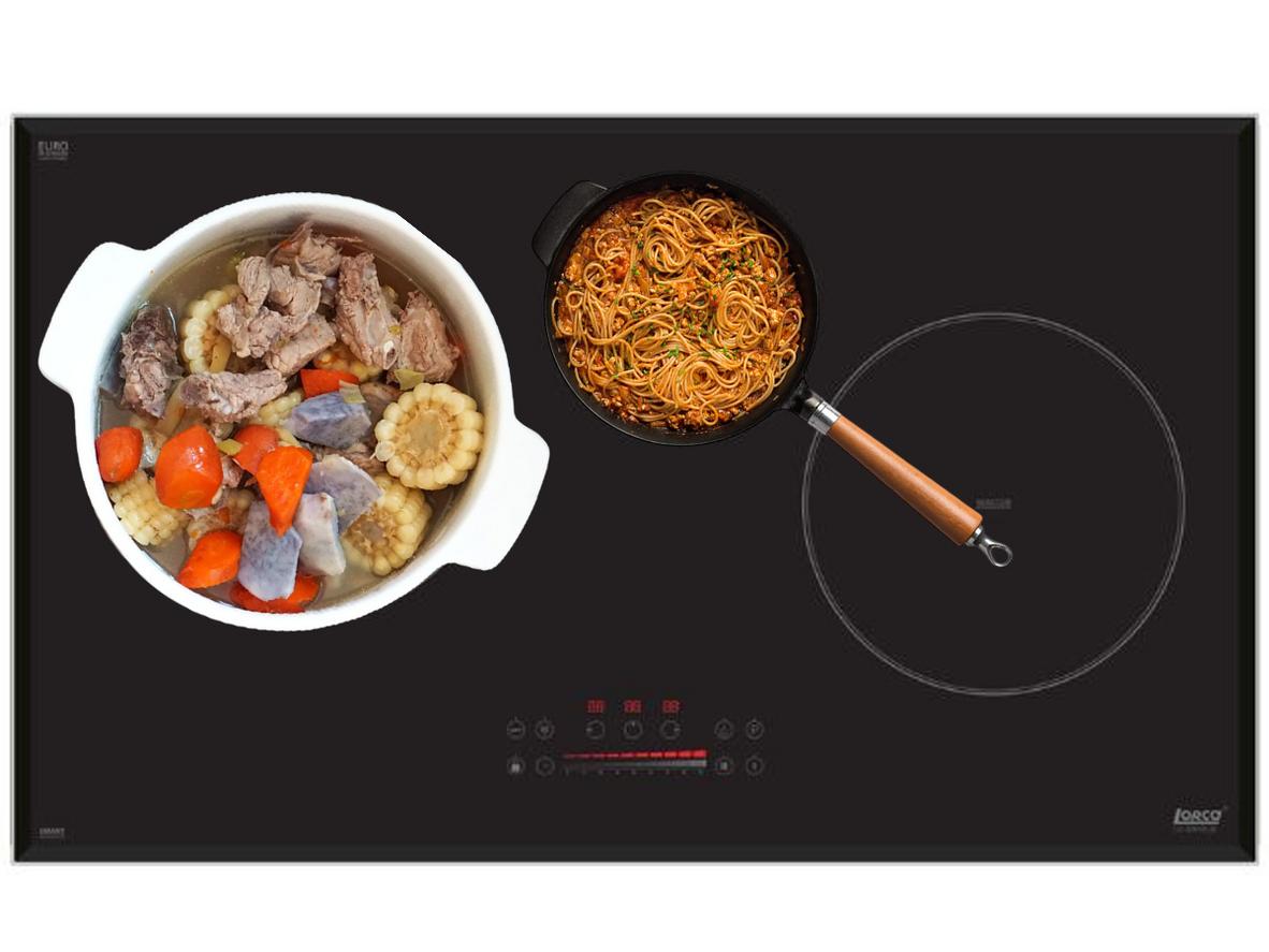 3 vùng nấu giúp nấu nhiều món cùng lúc