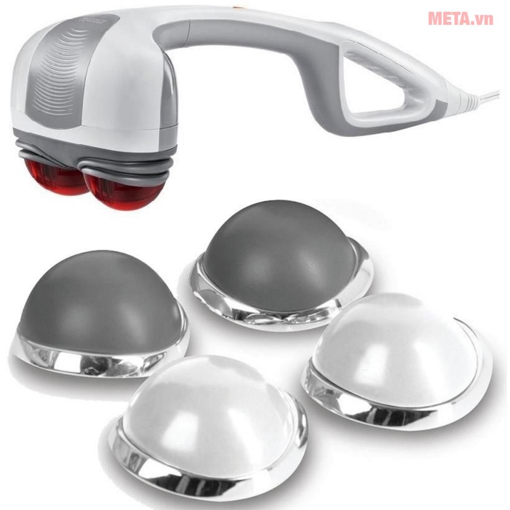 4 đầu massage và lưu ý nguồn 110V khi dùng tại Việt Nam.