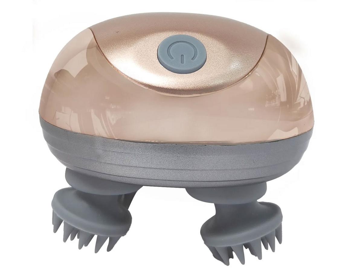 4 đầu massage silicon xoay 360° giúp thư giãn đều và êm.