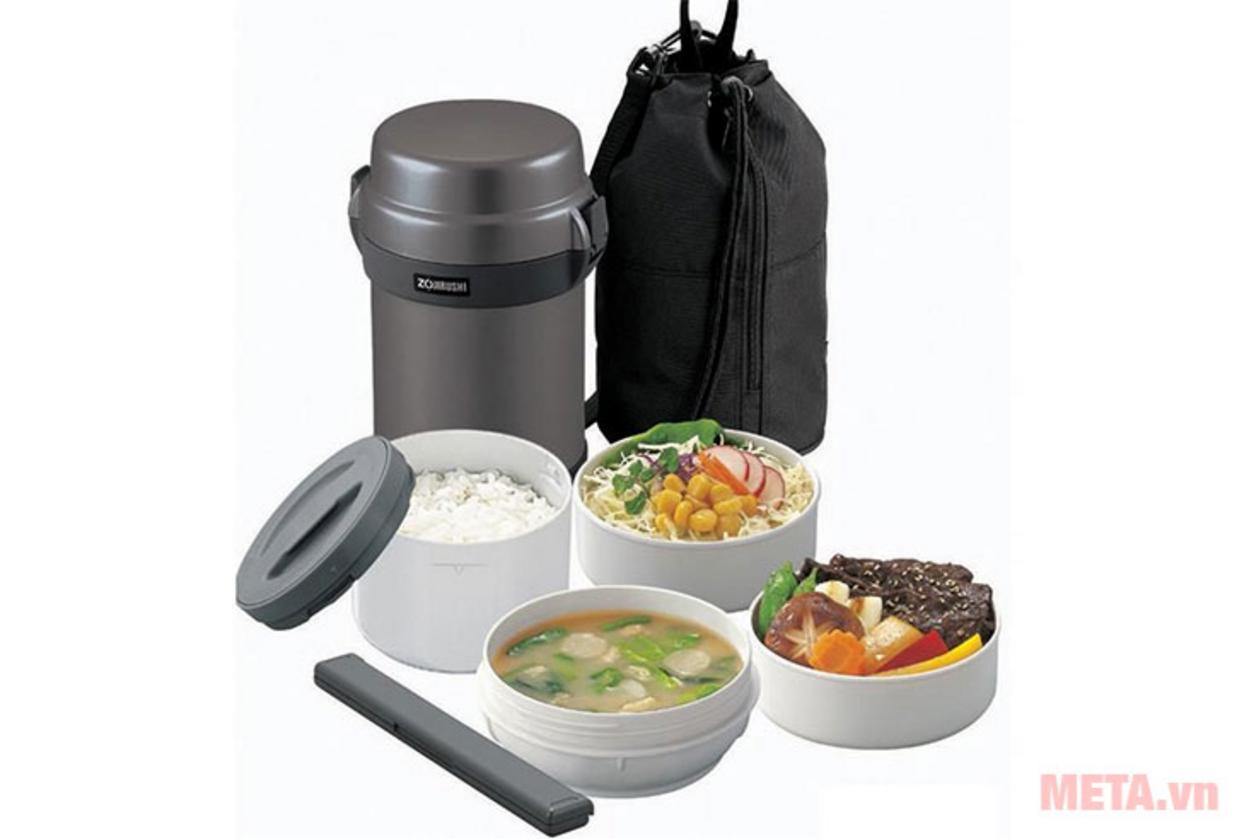 4 ngăn riêng biệt của Zojirushi SL-JAF14