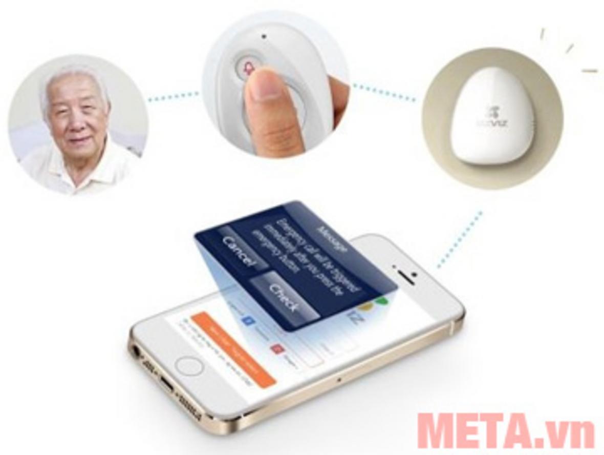 Thiết kế nhỏ gọn và kết nối 433MHz của EZVIZ K2