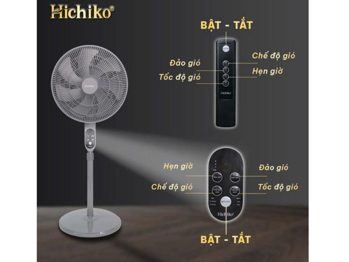Vận hành êm, có remote và hẹn giờ tiện lợi