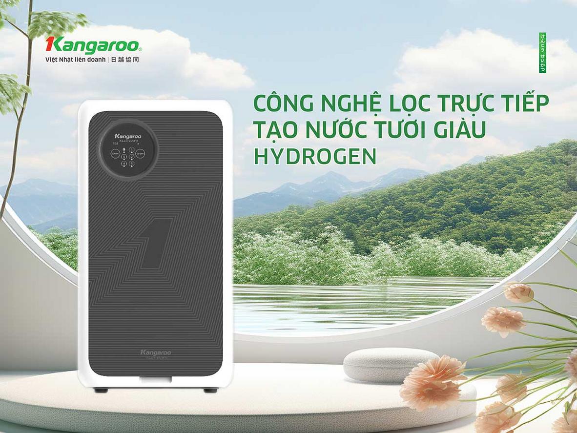 Hệ 5 lõi lọc kết hợp công nghệ hydrogen.
