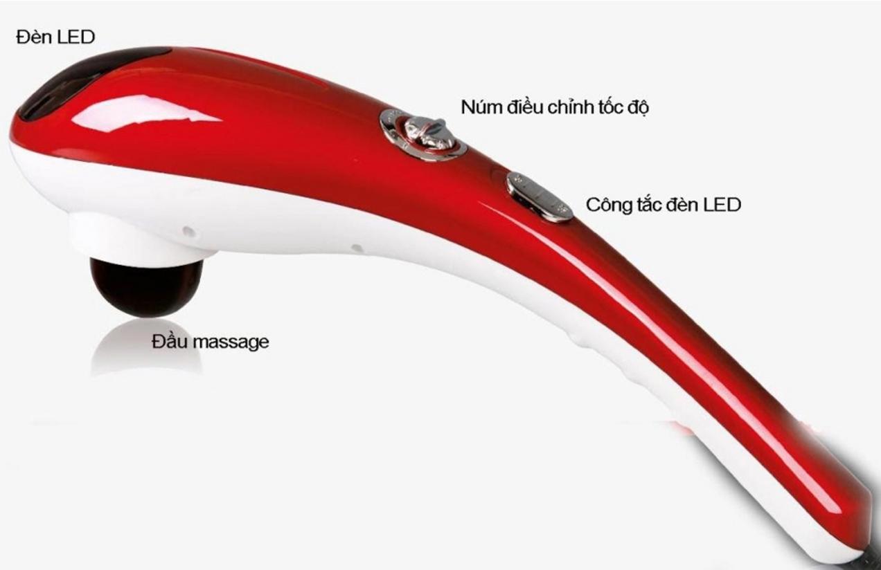 6 đầu massage chuyên dụng của Lavita LV-186