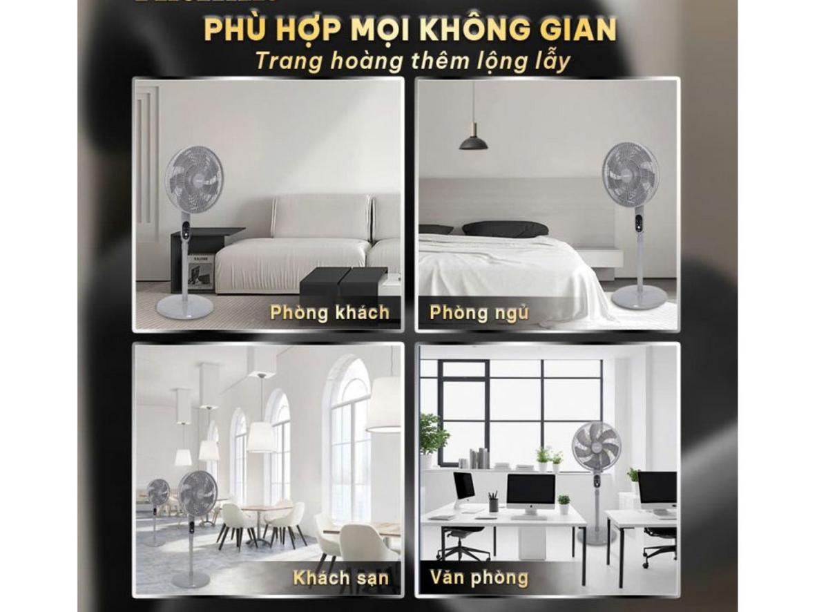 Công suất 70W mang lại khả năng làm mát nhanh