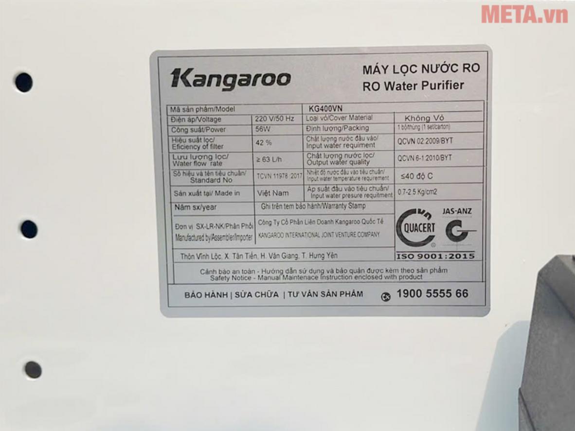 8 lõi lọc với lõi Nano Silver diệt khuẩn