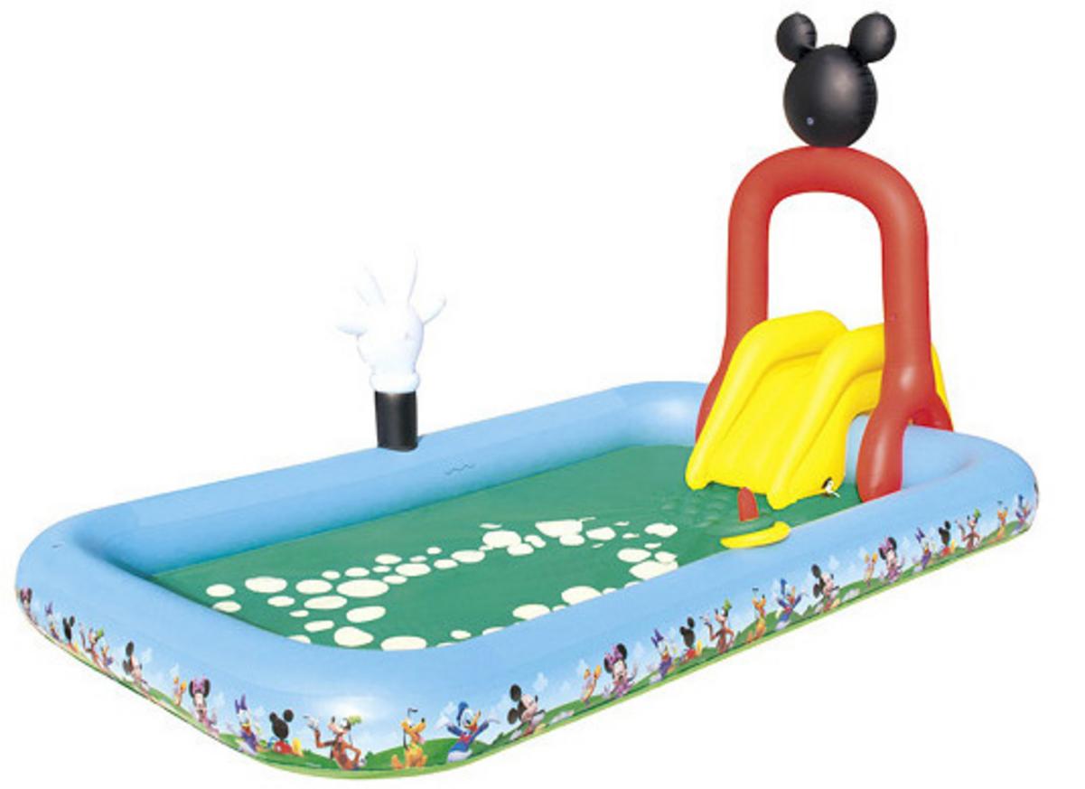 Tổng quan Bể phao liên hoàn trượt Mickey Bestway 91016