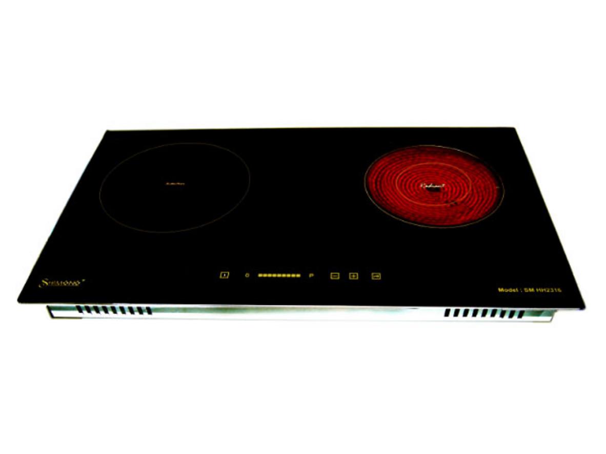 Tổng quan Bếp điện từ hồng ngoại kết hợp Shimono SMHH2316