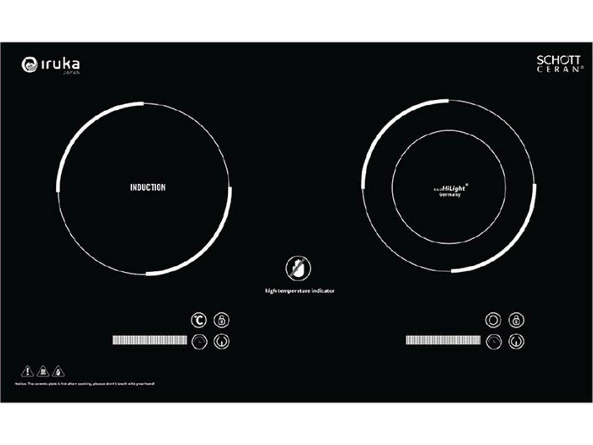 Tổng quan Bếp đôi điện từ hồng ngoại Iruka I-20