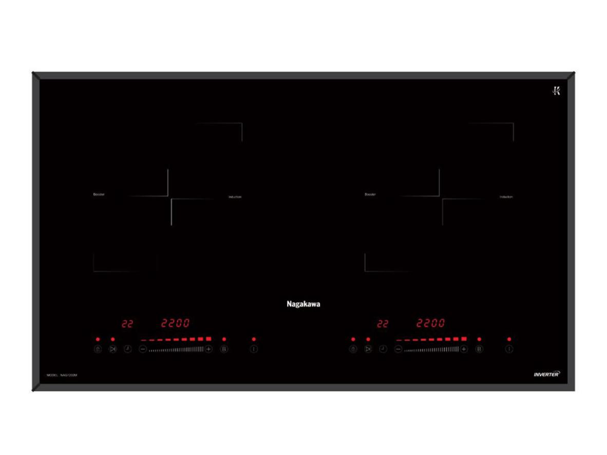 Tổng quan Bếp đôi điện từ inverter Nagakawa NAG1202M