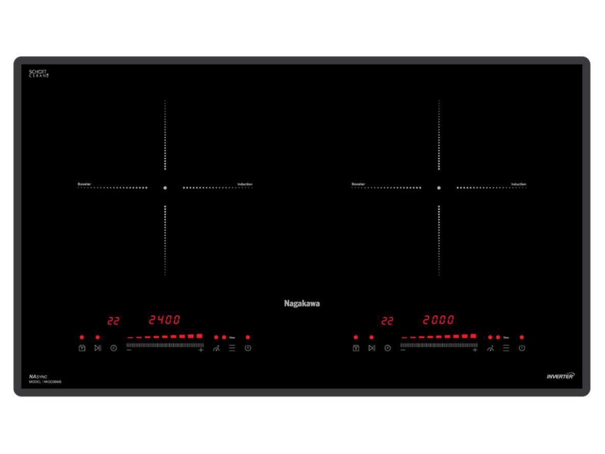 Tổng quan Bếp đôi điện từ Nagakawa NK2C06MS