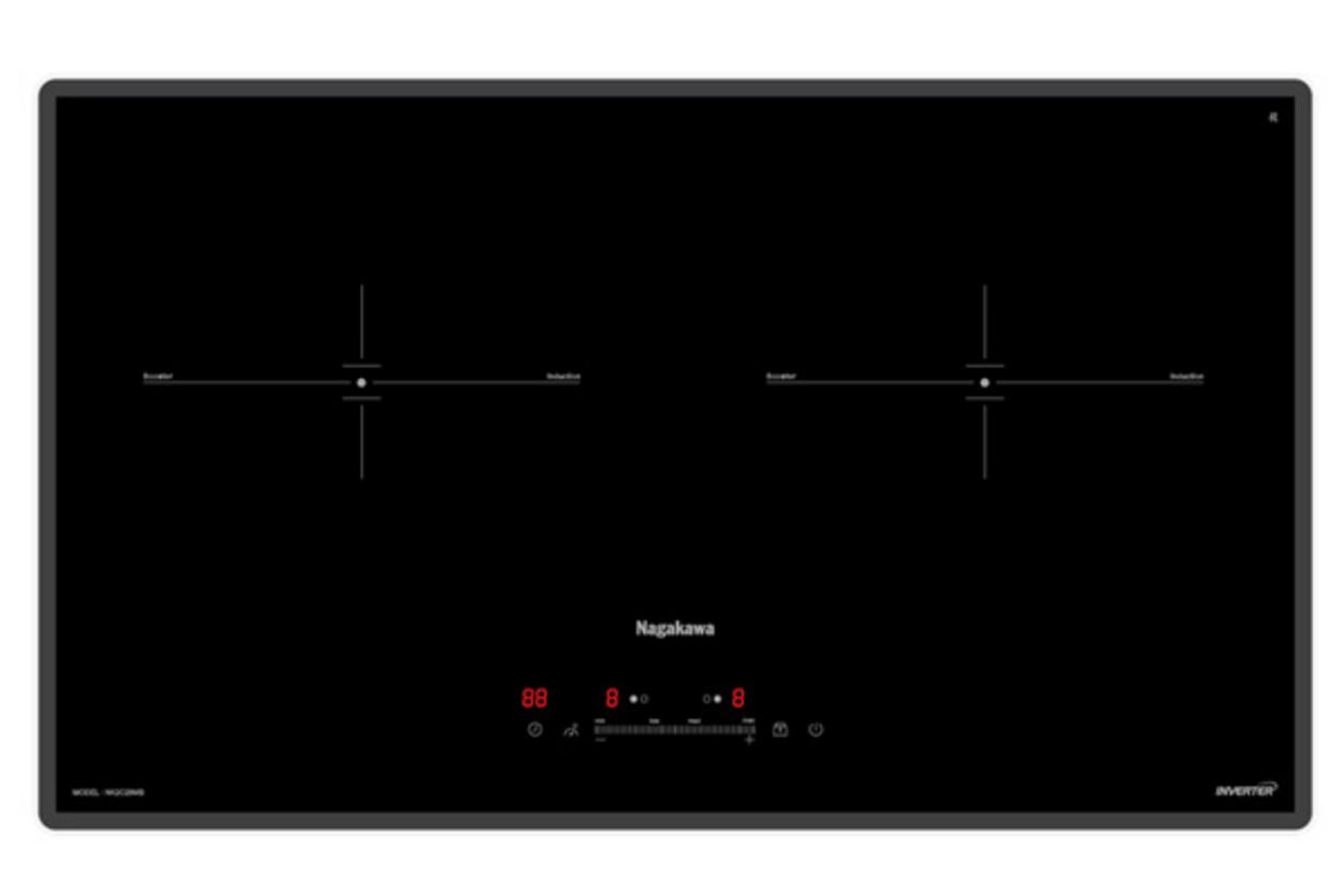 Tổng quan Bếp đôi điện từ Nagakawa UltraSlim NK2C29MB
