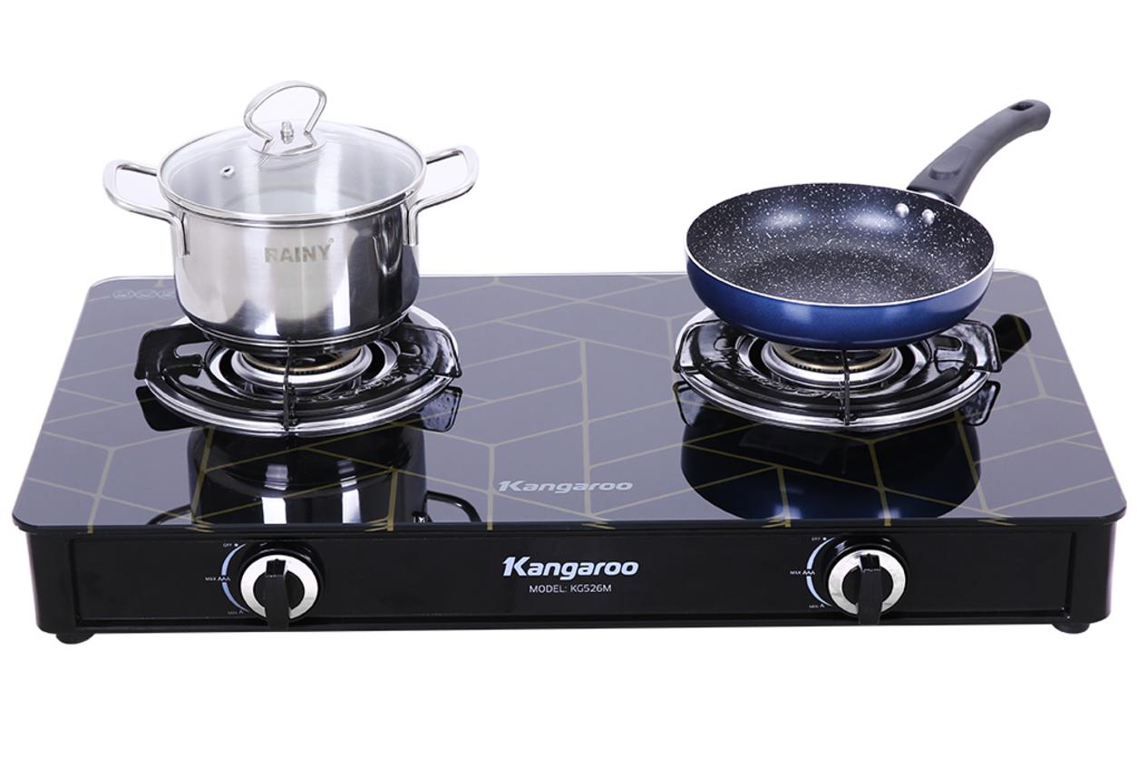 Tổng quan Bếp gas đôi dương kính Kangaroo KG526M
