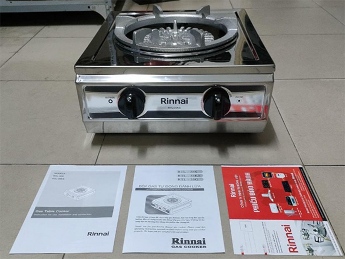 Thiết kế bếp gas đơn 1 vùng nấu nhỏ gọn, dễ bố trí.