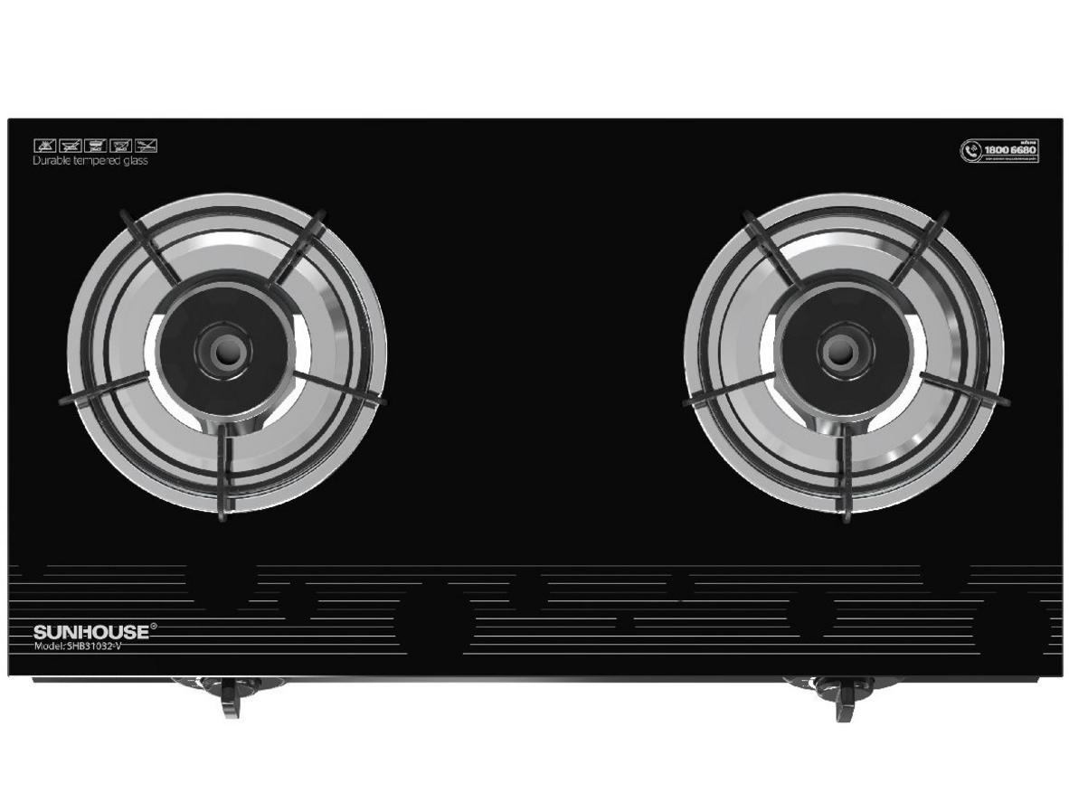 Tổng quan Bếp gas dương kính Sunhouse SHB31032-V