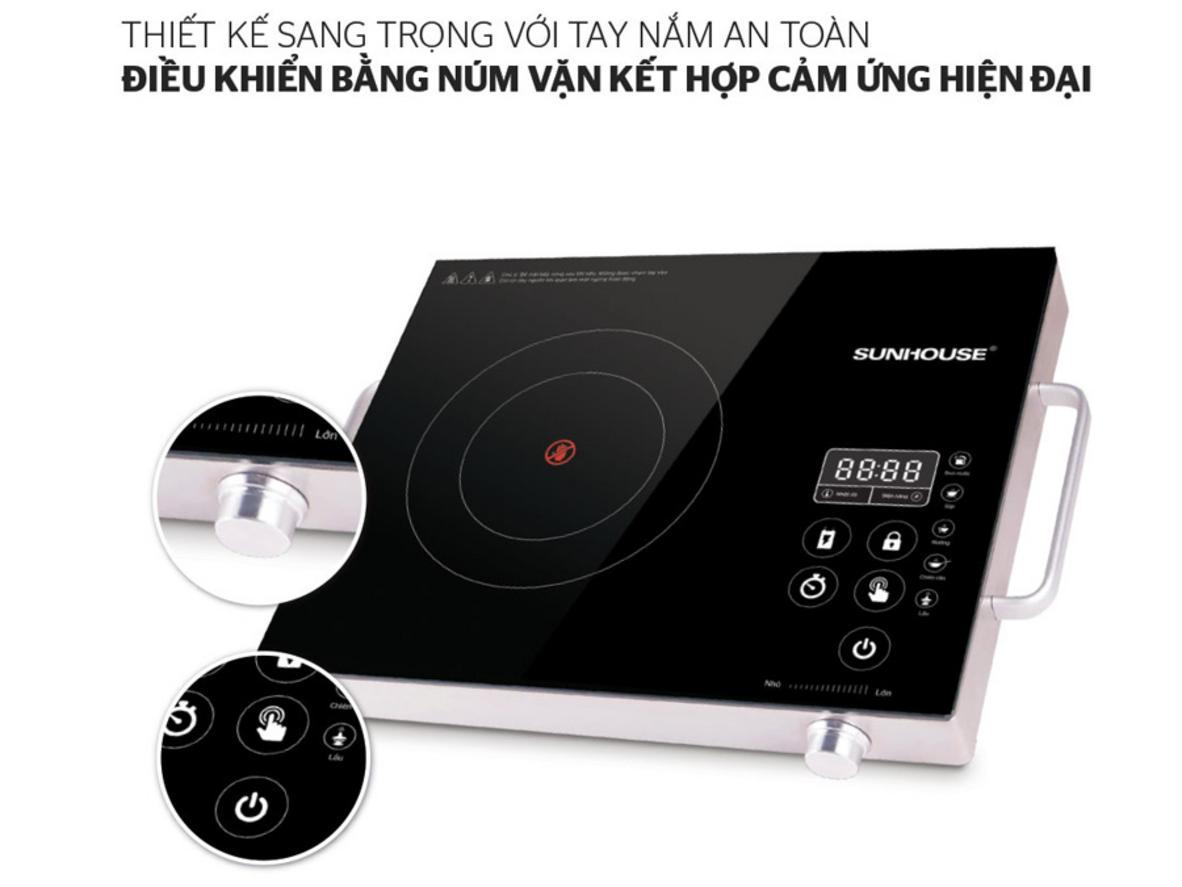 Tổng quan Bếp hồng ngoại cảm ứng Sunhouse SHD6017