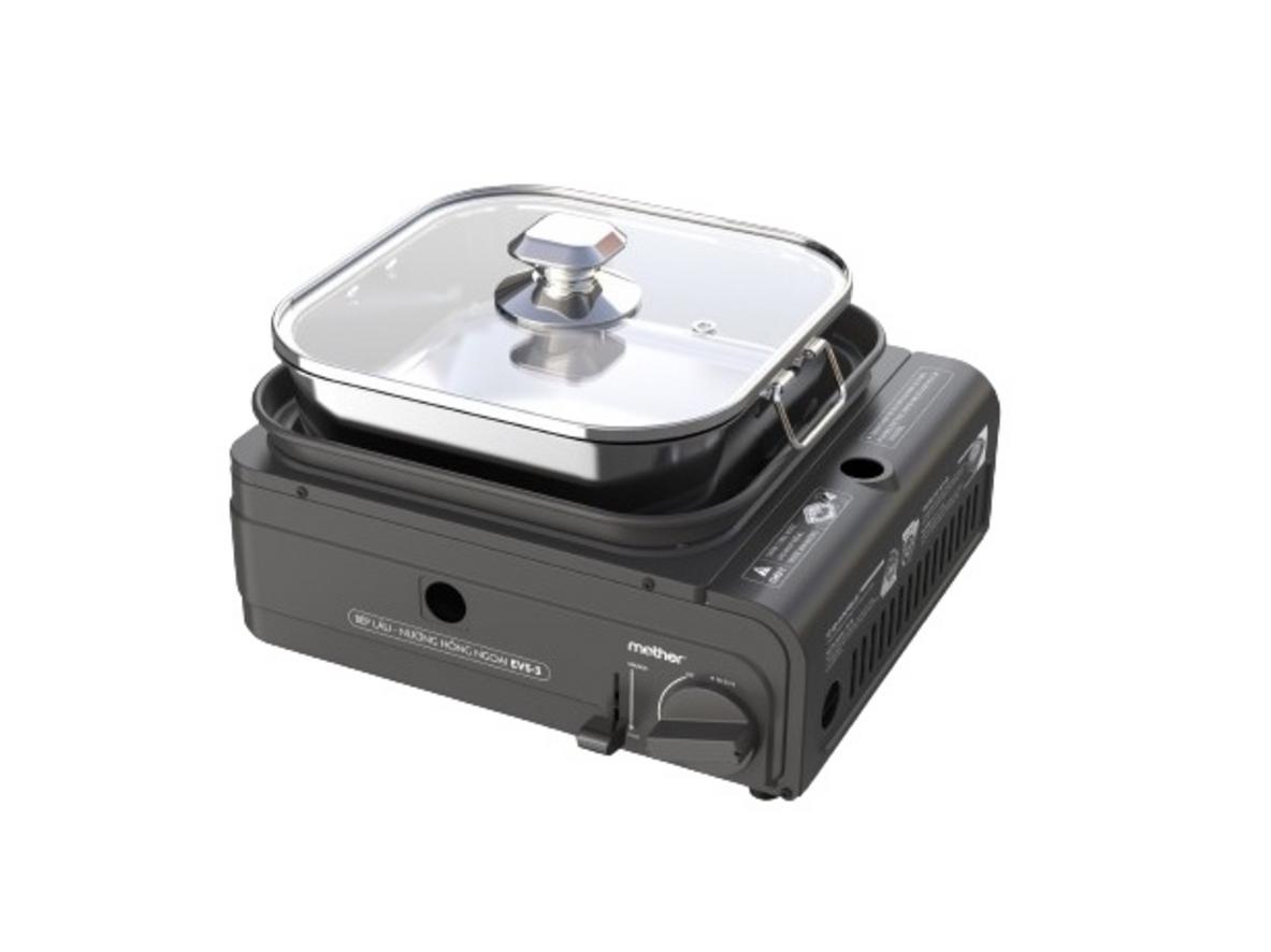 Tổng quan Bếp lẩu nướng mini đa năng NaMilux EVS (vuông)