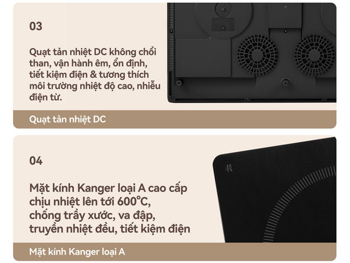Tổng quan Bếp từ đôi Fujihome IC2123