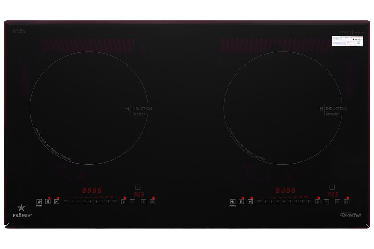 Tổng quan Bếp từ đôi lắp âm Pramie PRMY-2205