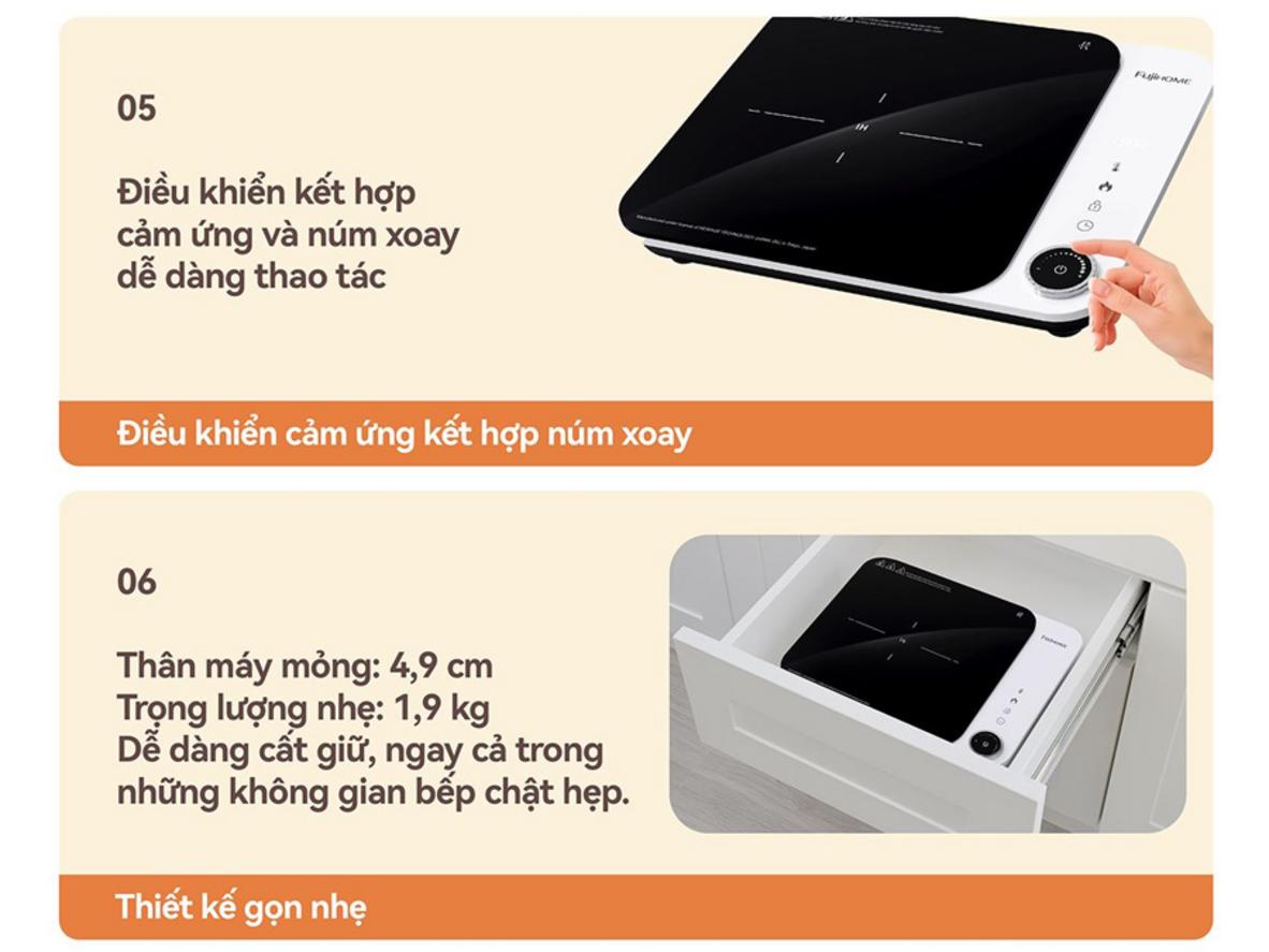 Tổng quan Bếp từ đơn Fujihome IC1901W