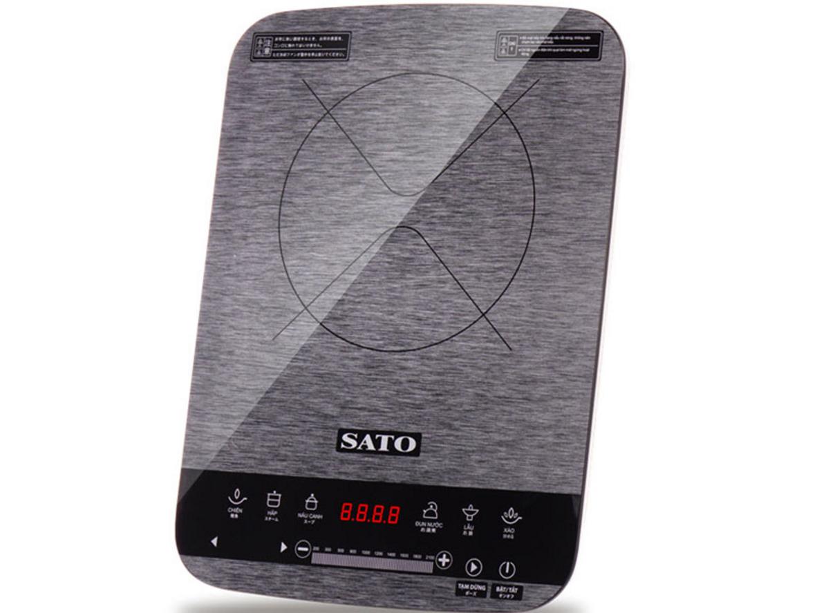 Tổng quan Bếp từ đơn Sato BT044 (Tặng kèm nồi lẩu inox)