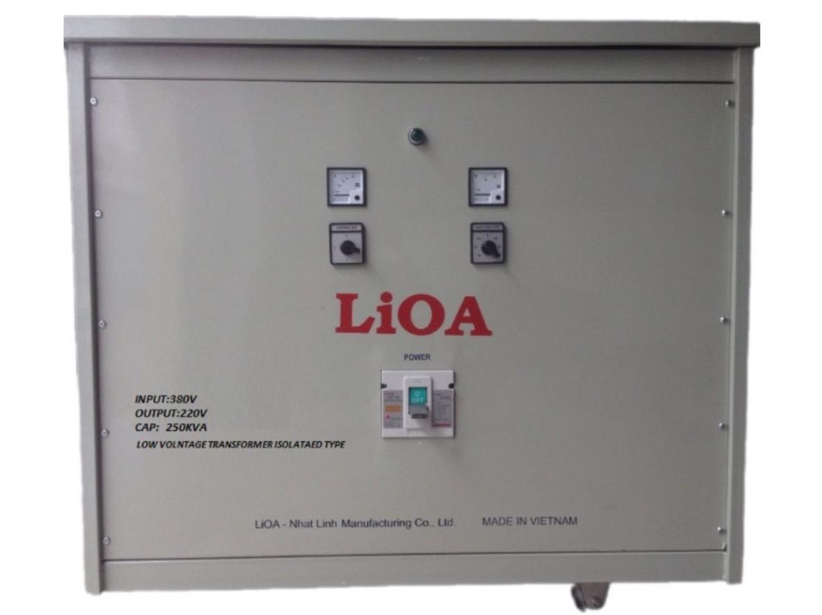 Tổng quan Biến áp đổi nguồn hạ áp 3 pha 250kva Lioa 3K252M2DH5YC (loại cách ly)