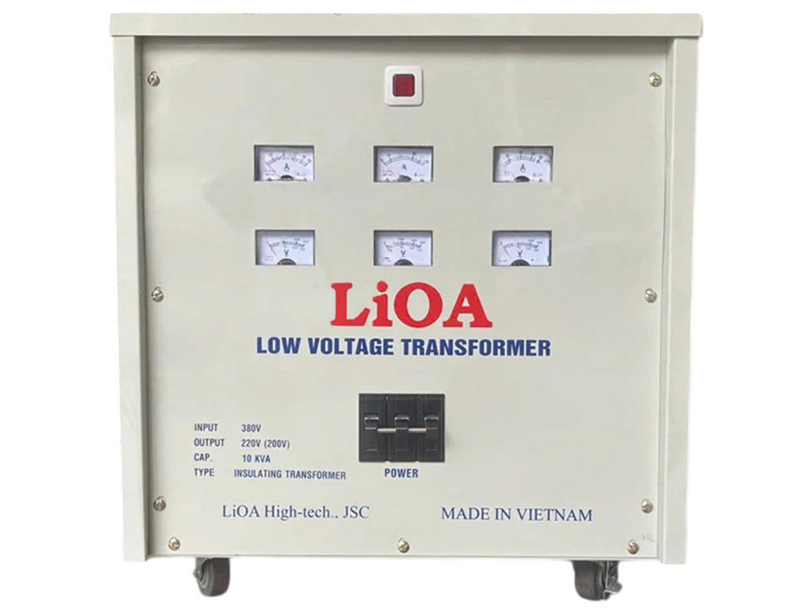 Tổng quan Biến áp đổi nguồn hạ áp 3 pha LiOA 10KVA - 3K101M2DH5YC (cách ly)