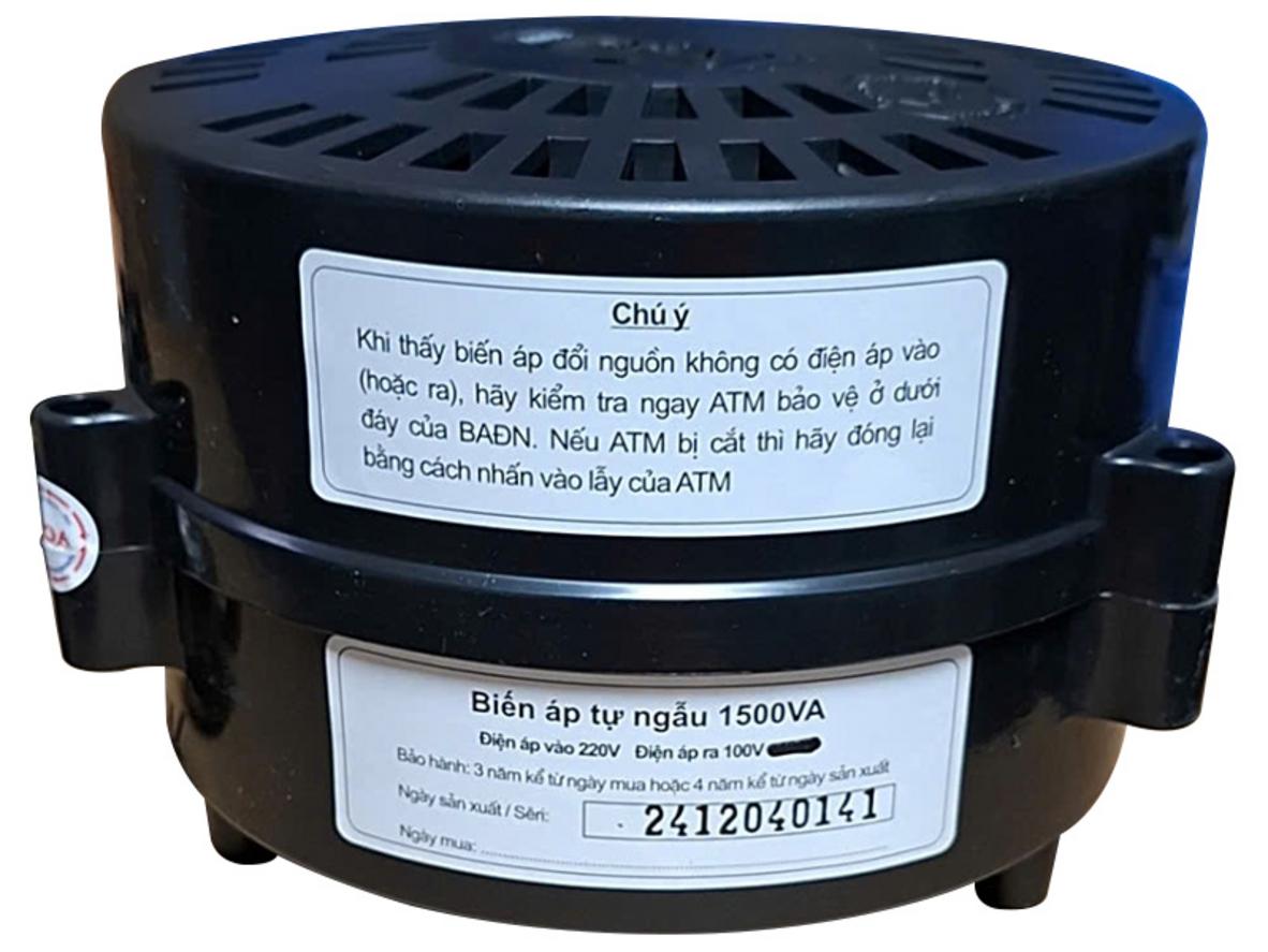 Tổng quan Biến áp đổi nguồn hạ áp Lioa DN015 (DN015A) 1P - 1500VA