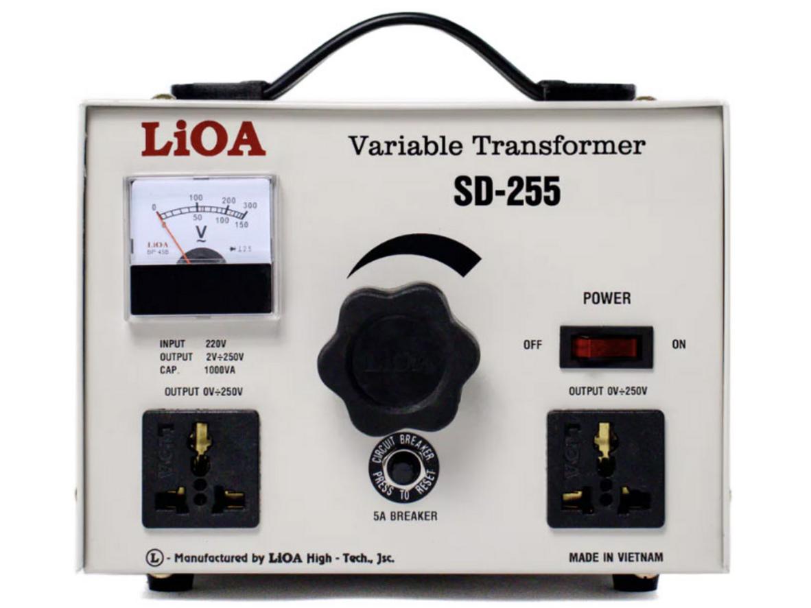 Tổng quan Biến áp vô cấp Lioa SD 255