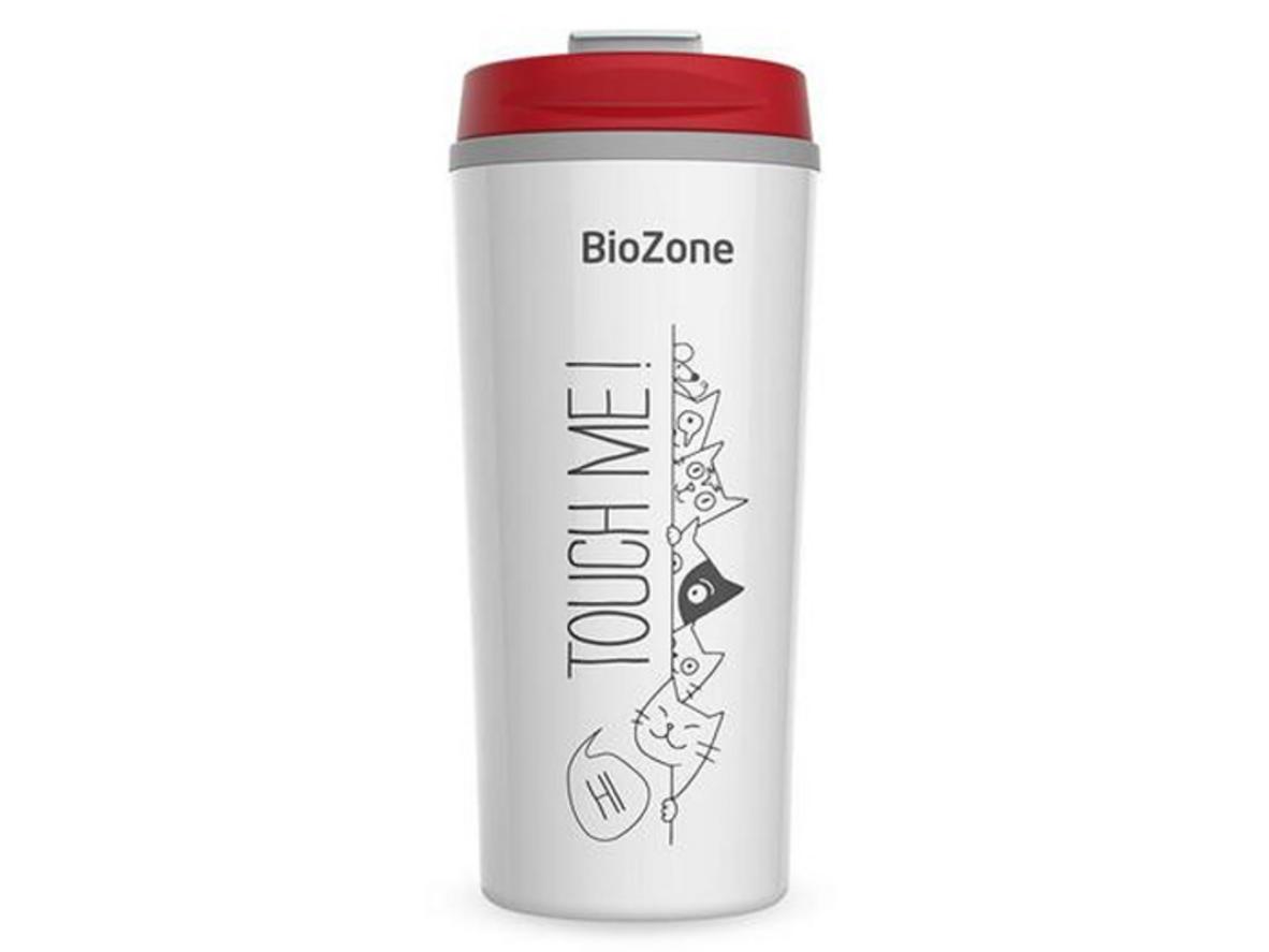 Tổng quan Bình cách nhiệt BioZone màu trắng đỏ KB-WA500P1WR